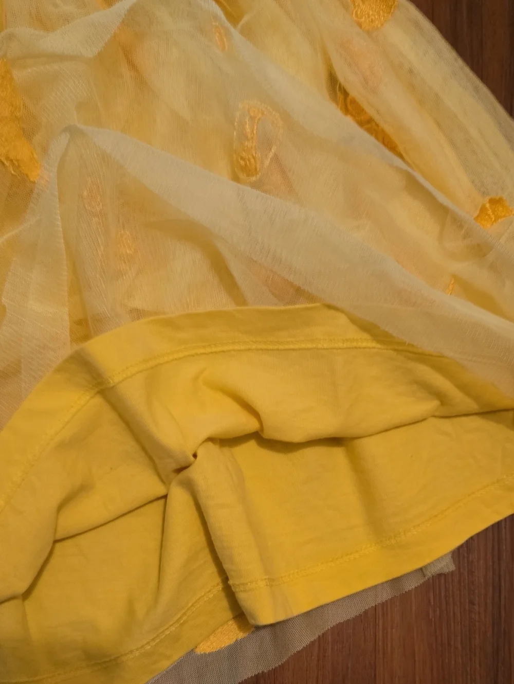 Hanna Andersson Disney Yellow Princess Sweatshirt And Tulle Skirt